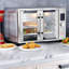 Four grille-pain à convection à porte française de 31,7 pintes avec rôtissoire, four de comptoir multifonction, rôtissage au four, acier inoxydable