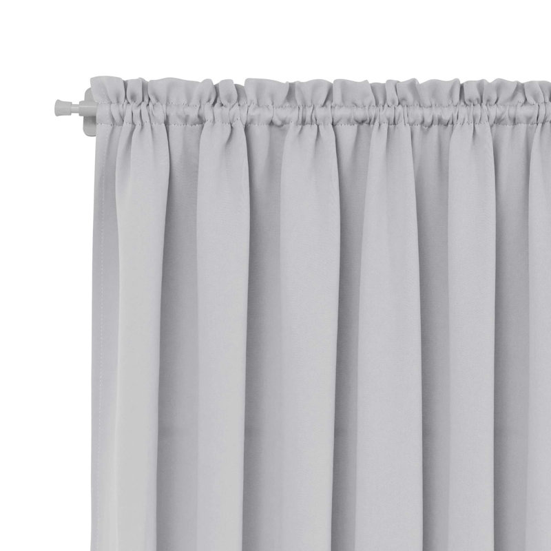 Rideau simple occultant et isolant Penryn, l 25 po x L 40 po, Blanc grisâtre