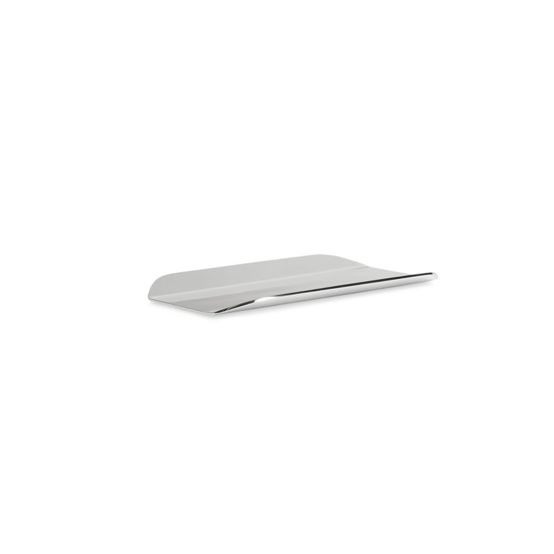 Twofold Stainless Steel Decorative Tray, Stainless, 0.5" H x 9" W x 5" D