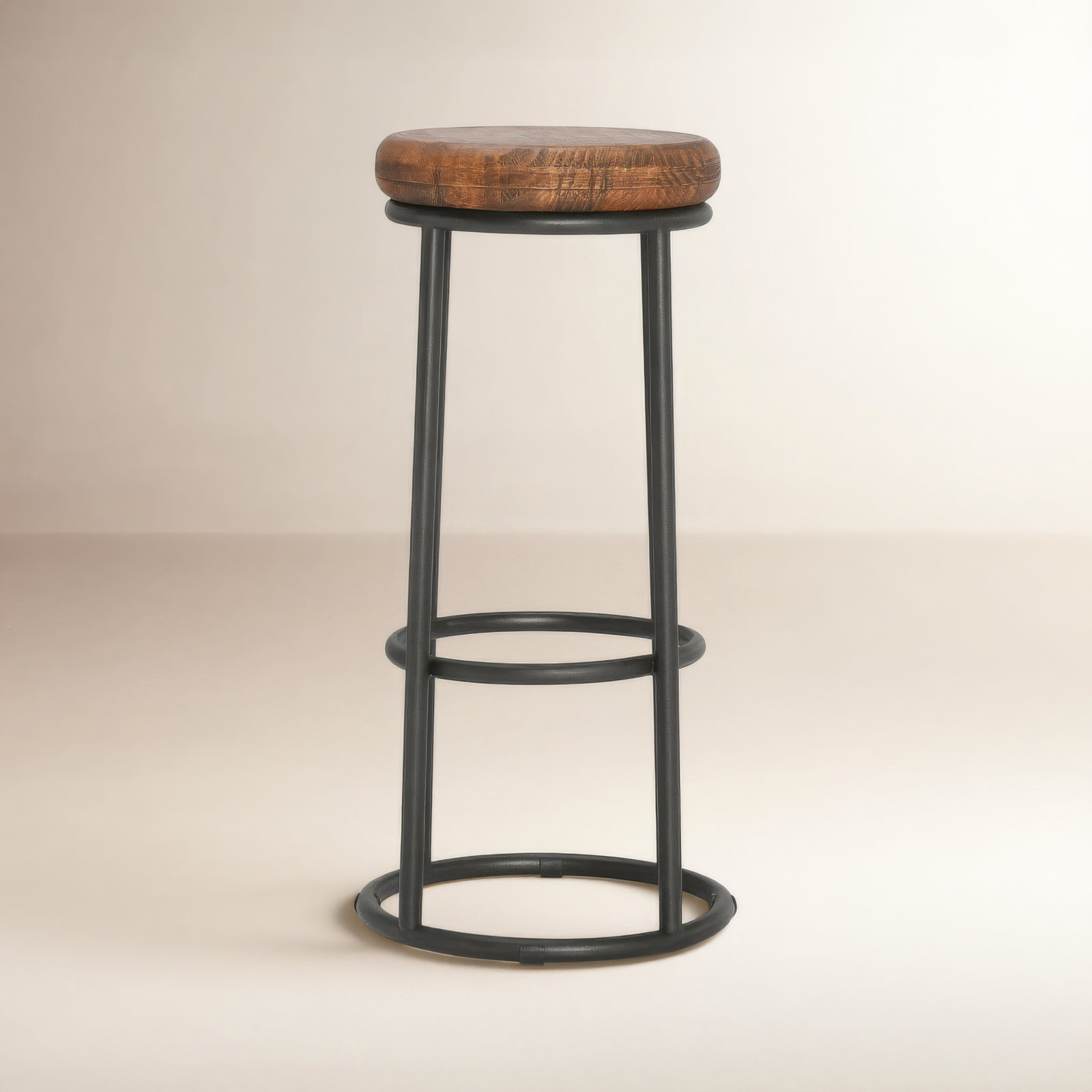 Caress Solid Wood Stool, Brown, Bar Stool (30" Seat Height)