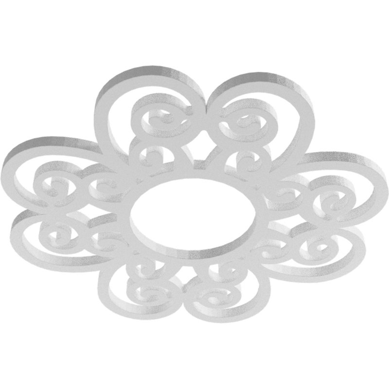 Médaillon de plafond 38 po x 38 po x P 13 po x P 1 po Cohen