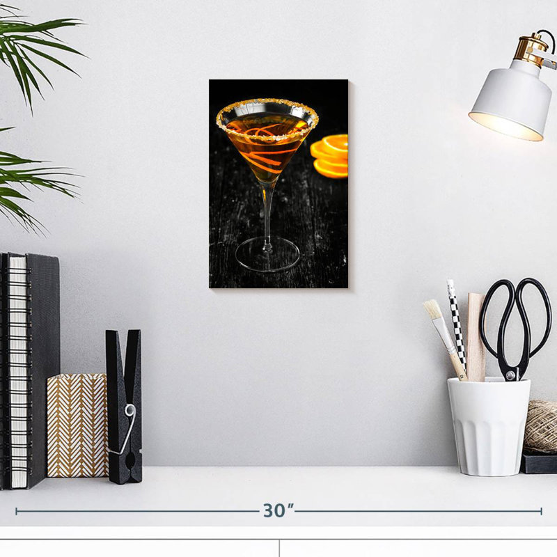 Yarlin Citrus Martini Cocktail, 12" H x 8" W