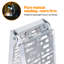 Rampe de chargement en aluminium 2 pièces 7,5 pi avec pieds de support pour camions, rampe de moto