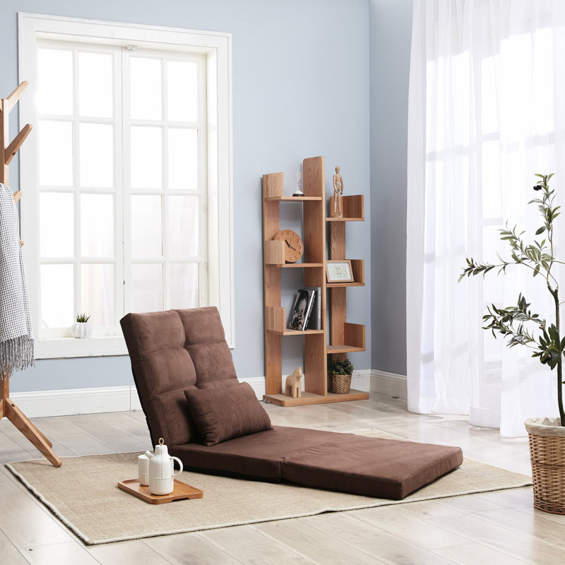 Canapé ajustable, 14 sections, 5 positions inclinables, lit pliable, surface, rembourrage en lin, structure en métal, oreiller, dortoir, utilisation en appartement