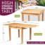 Hatcher Extendable Oak Solid Wood Dining Table