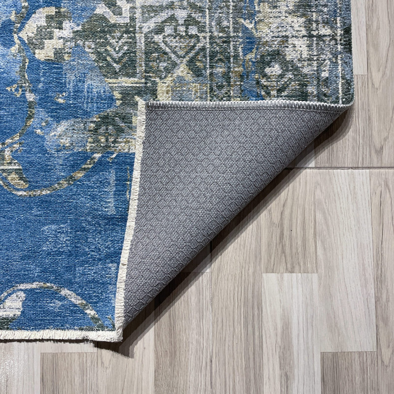 Tapis rectangulaire Xaviour avec envers antidérapant, Tapis de couloir 6 pi 7 po x 14 pi 10 po