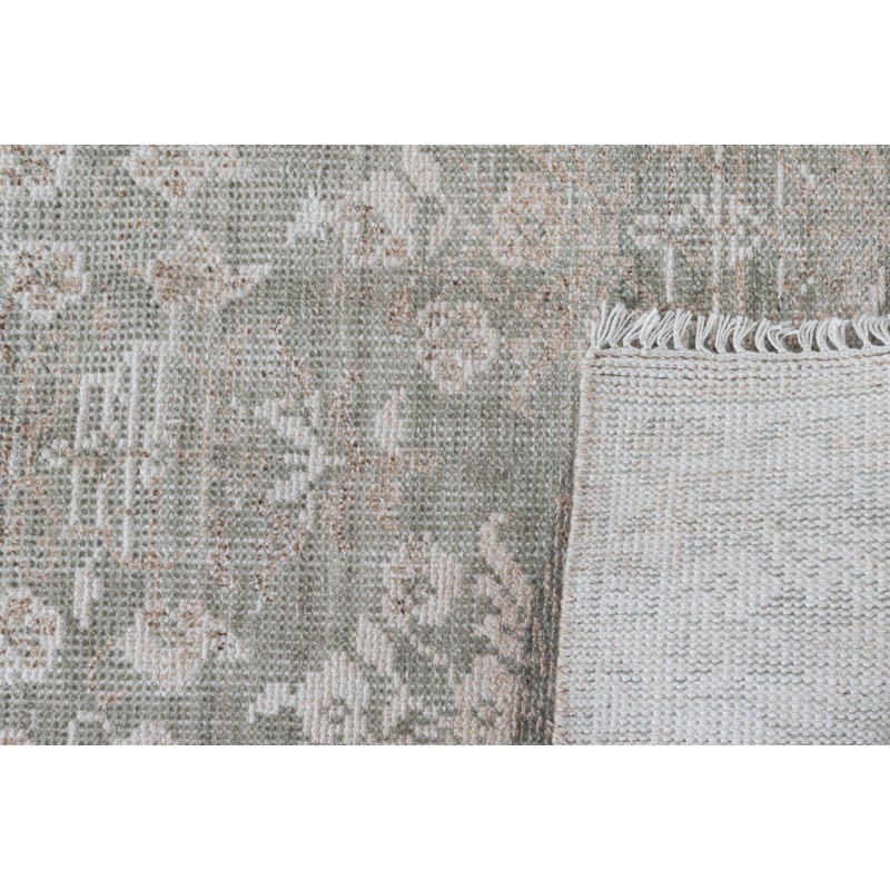 Tapis intérieur / extérieur en polyester noué à la main Faymont, 3 pi x 5 pi