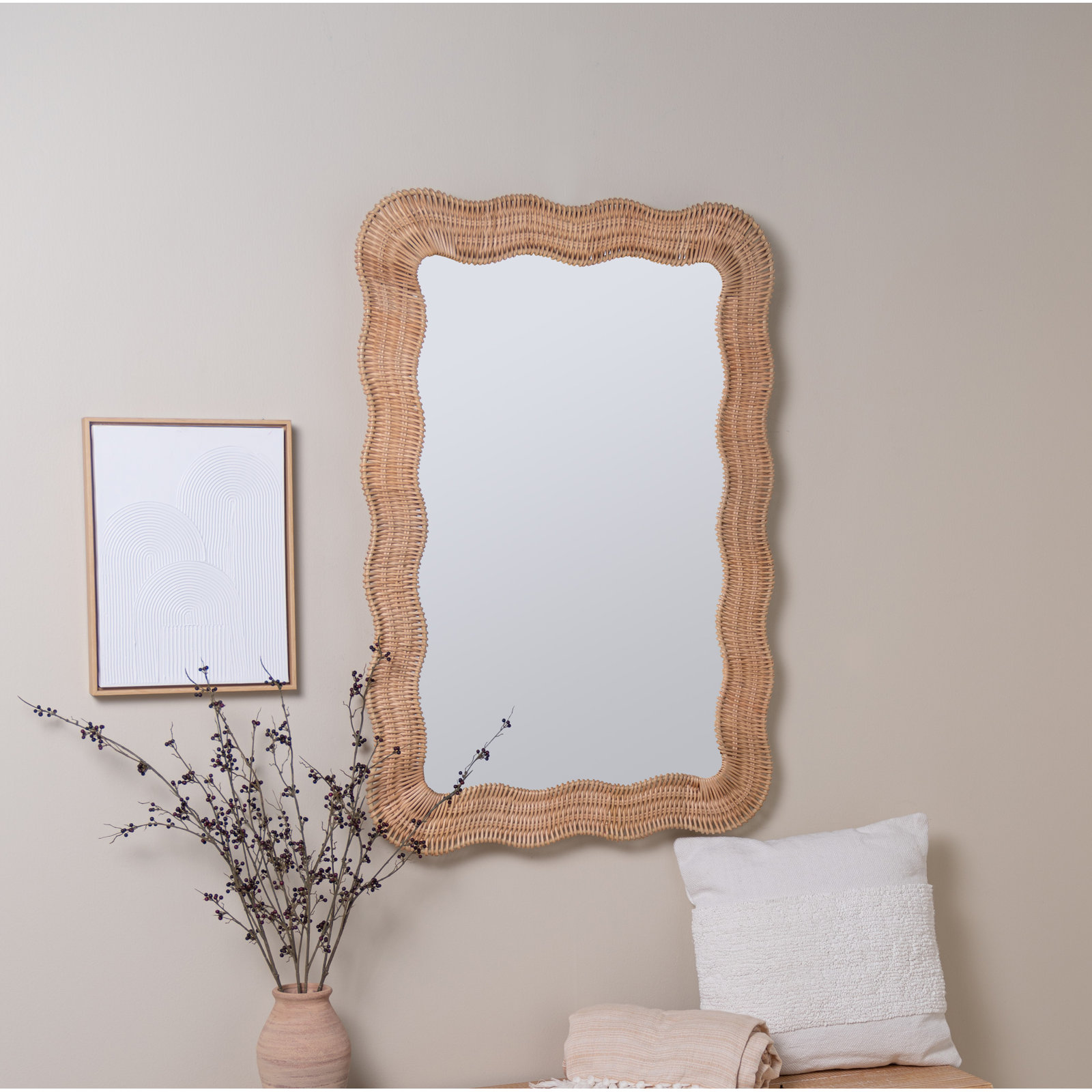 Erin Gates by Cooper Classic Scalloped Linden Accent Mirror