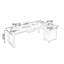 Bureau rectangulaire en L en bois massif-457791436-457791438
