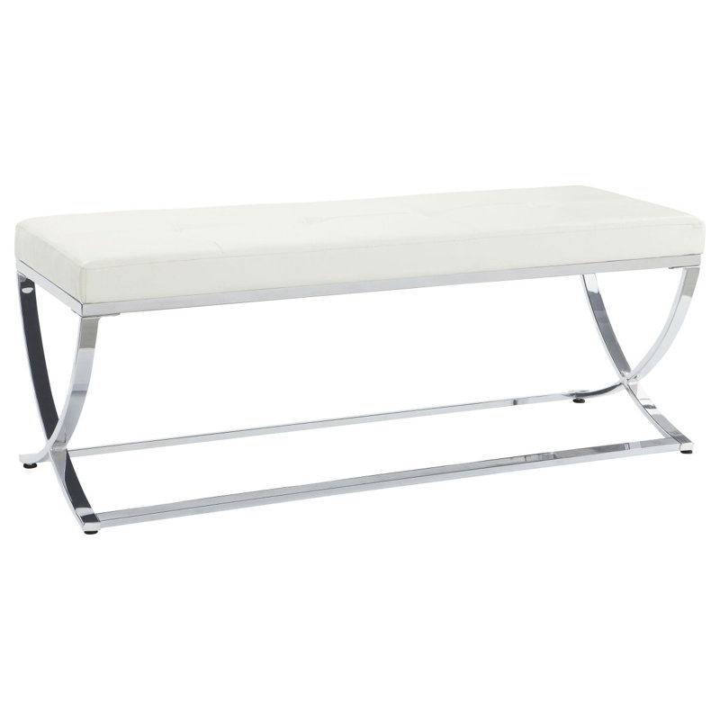 Bastien White Accent Bench