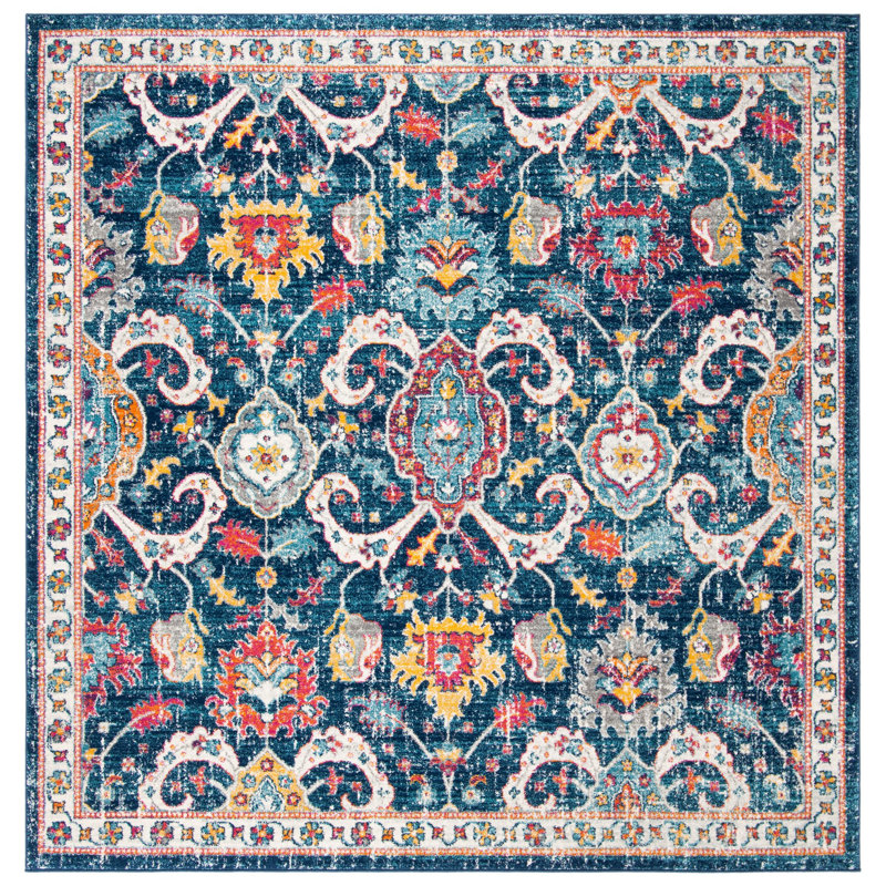 Gourdine Performance Oriental Rug, Square 6'7"
