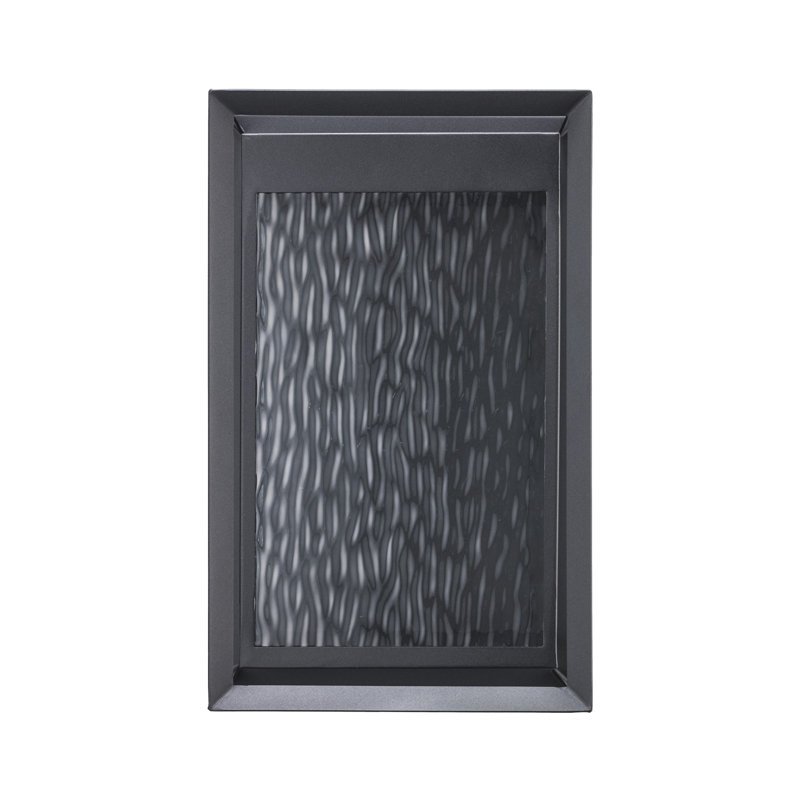 Plafonnier encastré à DEL noir câblé intégré, H 16,25 po x l 5 po x P 3,5 po, 26 watts