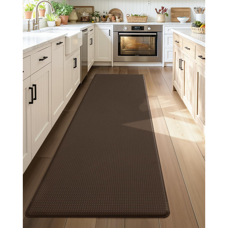Tapis de cuisine antidérapant Dipson, Brun, Tapis de couloir 2 pi x 5 pi 11 po