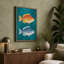 Fish in Symmetry Modern - Wrapped Canvas-779409703-779409705