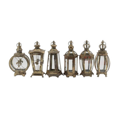 Ensemble de 6 lanternes assorties de style ancien « Paris 1968 »