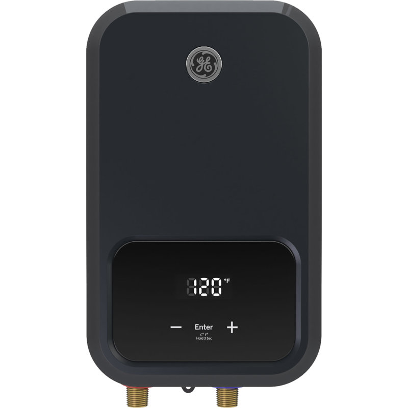 GE Appliances 14.6 kW, Medium Tankless Electric Water Heater with Digital Touch Screen Temperature Control, 2.9 Gallons per Minute, 240V