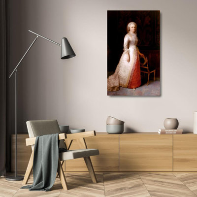 "Martha Dandridge Custis Washington" by  Eliphalet Fraser Andrews - Gallery Wrap Canvas Wall Art