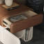 Table de chevet moderne en bois avec tiroir et armoire Partenie-797973094