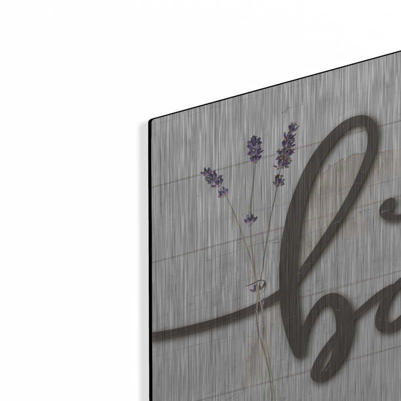  «Bath Unwind & Relax» par Susie Boyer, art mural en métal, 24 po x 12 po, H 12 po x l 24 po