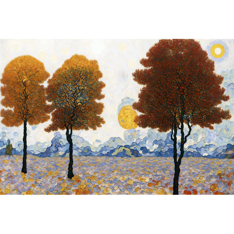 Champ d'automne, H 32 po x l 48 po