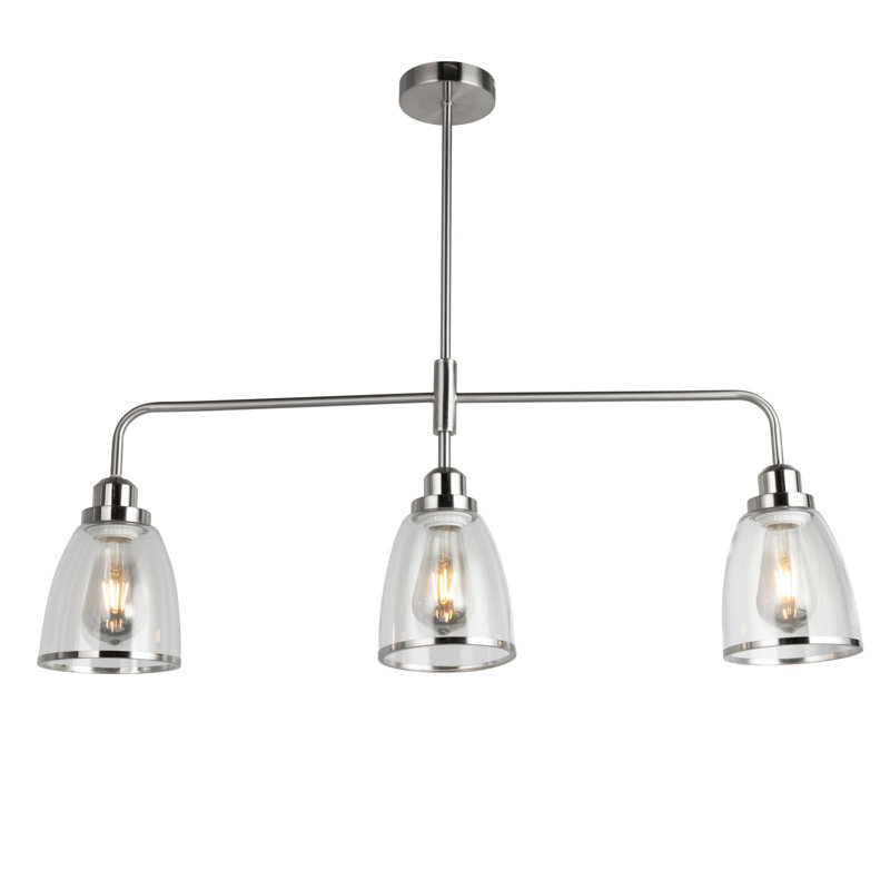 Reaon 3 - Light Silver Kitchen Island Pendant
