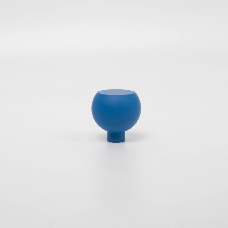 ROUS Hardware Mid Century Modern Sphere Knob, Polo (Navy Blue)
