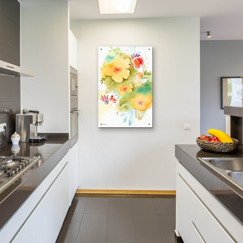 «Fiesta Flowers» par Sheila Golden, H 36 po x l 24 po x P 0,2 po
