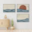 "Nautical Twilight Nautical Sea And Sun", 3 pièces-100135983-100135979