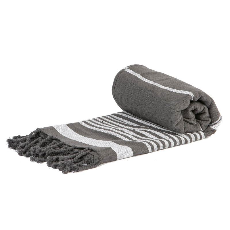 Nicola Spring - Deluxe Cotton Turkish Bath Towel, Grey