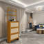 Armoire de rangement pour chaussures moderne, tiroirs en rotin de bambou avec crochets pour le vestibule