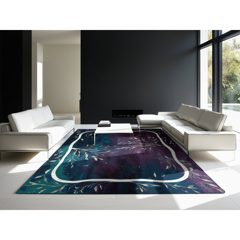 Cosmic Bloom Rug, Rectangle 6' x 9'
