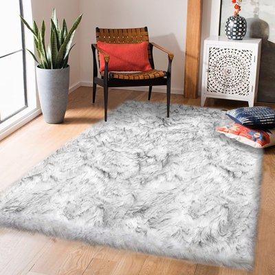 Sheepskin Abstract Indoor Rug