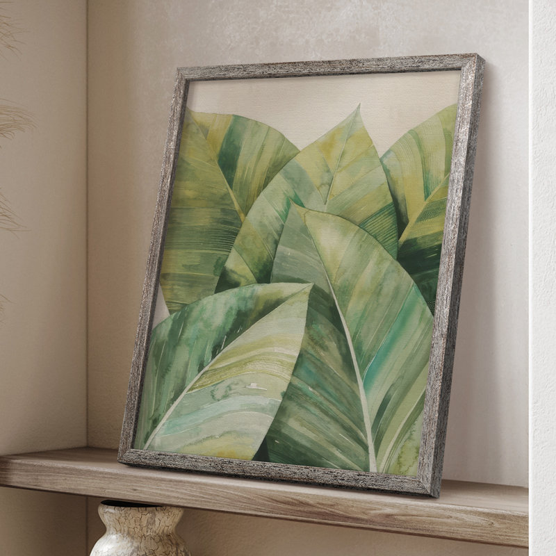 Impression encadrée Tropic Profondeur II - bois massif 2976388, H 11 po x l 9 po