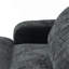 Canapé-lit en chenille, canapé Cama de 59,5 pouces, canapé-lit, canapé causeuse, canapé décontracté avec surface texturée et deux coussins, convient au salon, noir-129386740
