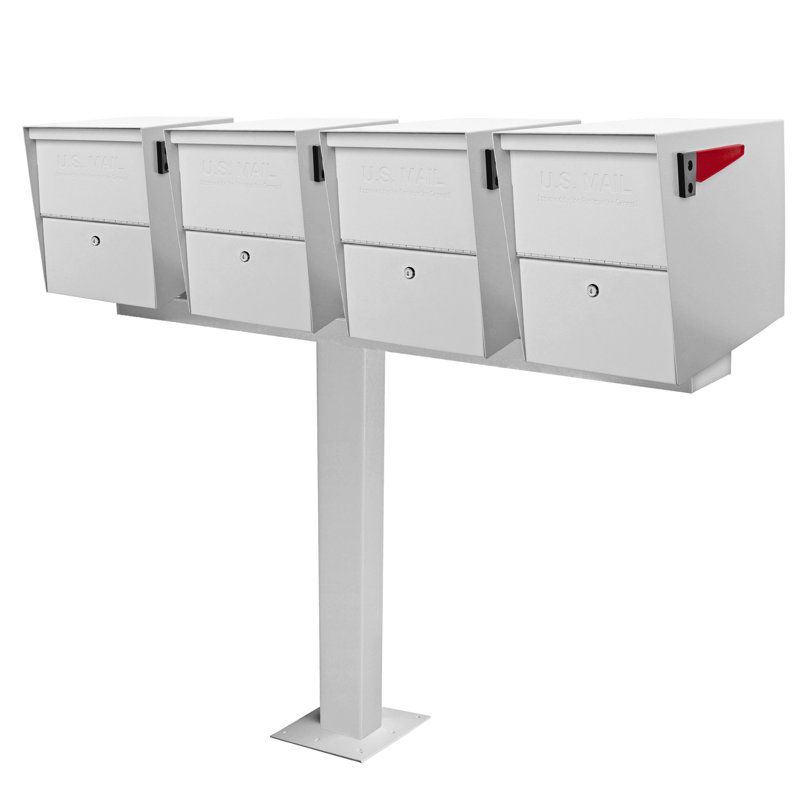 Barre d'écartement à 4 voies Mail Boss, Blanc