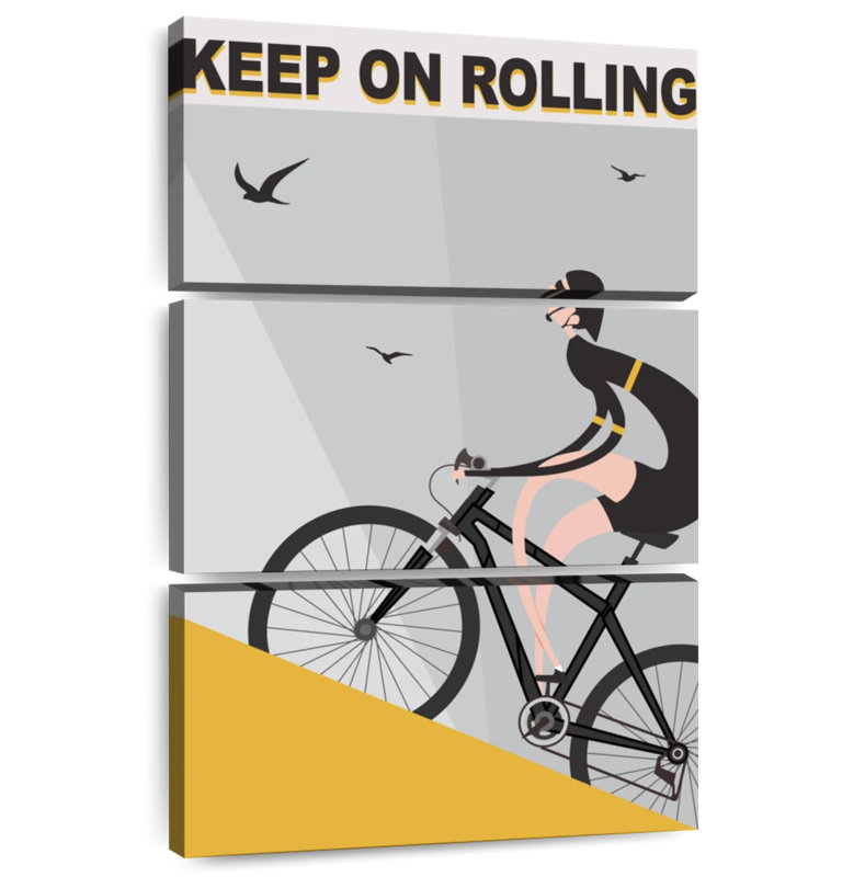 Senne Keep On Rolling, 74" H x 48" W