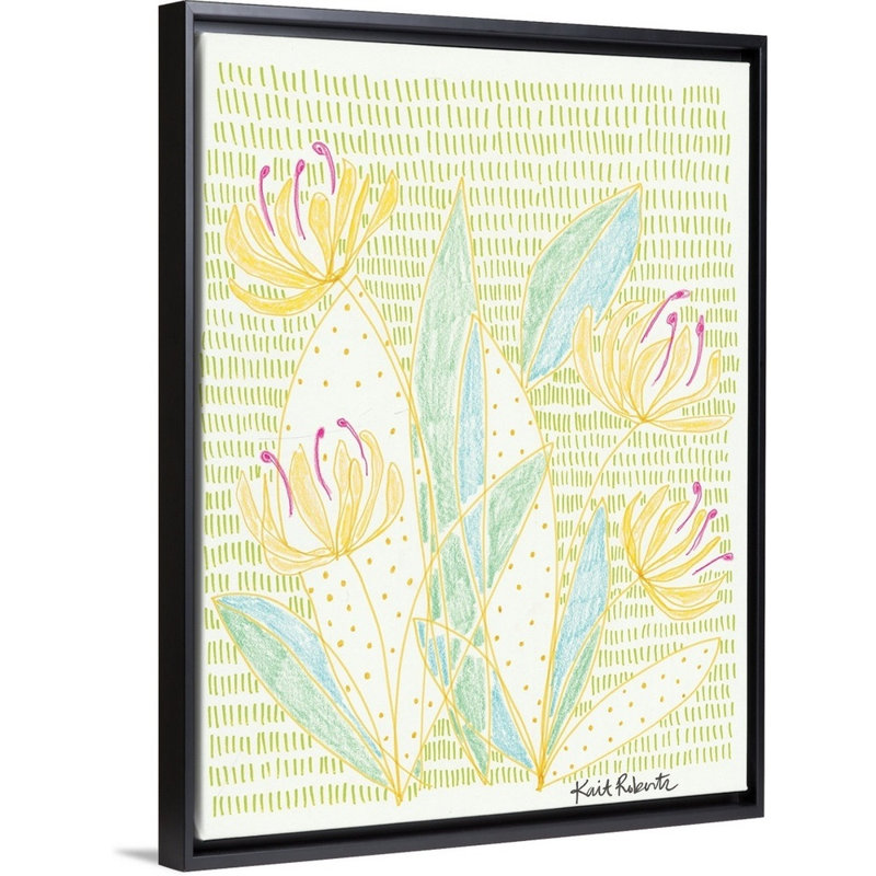 « Honey bunches » par Kait Roberts-impression sur toile, H 18 po x l 14 po x P 1,75 po, Toile avec cadre noir