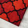 Modern Red Geometric Area Rug & Runner – Non Slip Large Living Room, Bedroom, Hallway & Kitchen Carpet