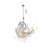 Eclectic 4 Light Crystal Ship Boat Chandelier-100915439