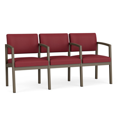 Lenox Steel Waiting Reception 3 Seat Tandem Seating Metal Frame