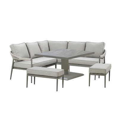 Anduin 7 - Person Patio Dining Set with Square Table