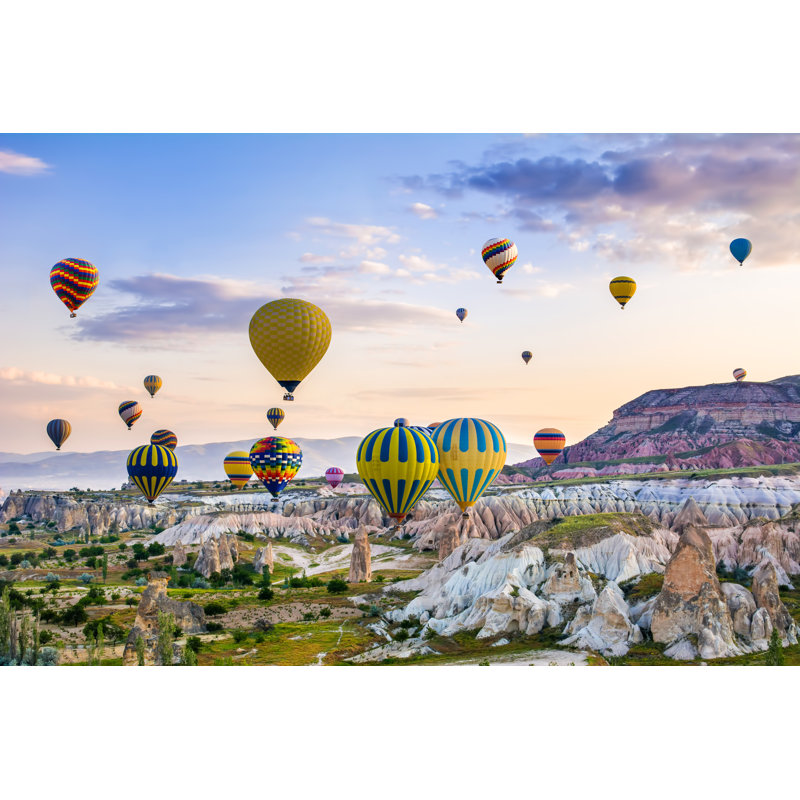 Cappadocia - Balloon Flight. by Elena-studio - Wrapped Canvas Print, 30cm H x 46cm W