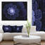 «Glittering Bright Blue Fractal Flower», reproduction d'impression sur toile tendue-63678443-26686830