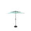 Parasol d'extérieur rectangulaire double face Ft avec manivelle, grand parasol pour patio, jardin et piscine (vert clair)
