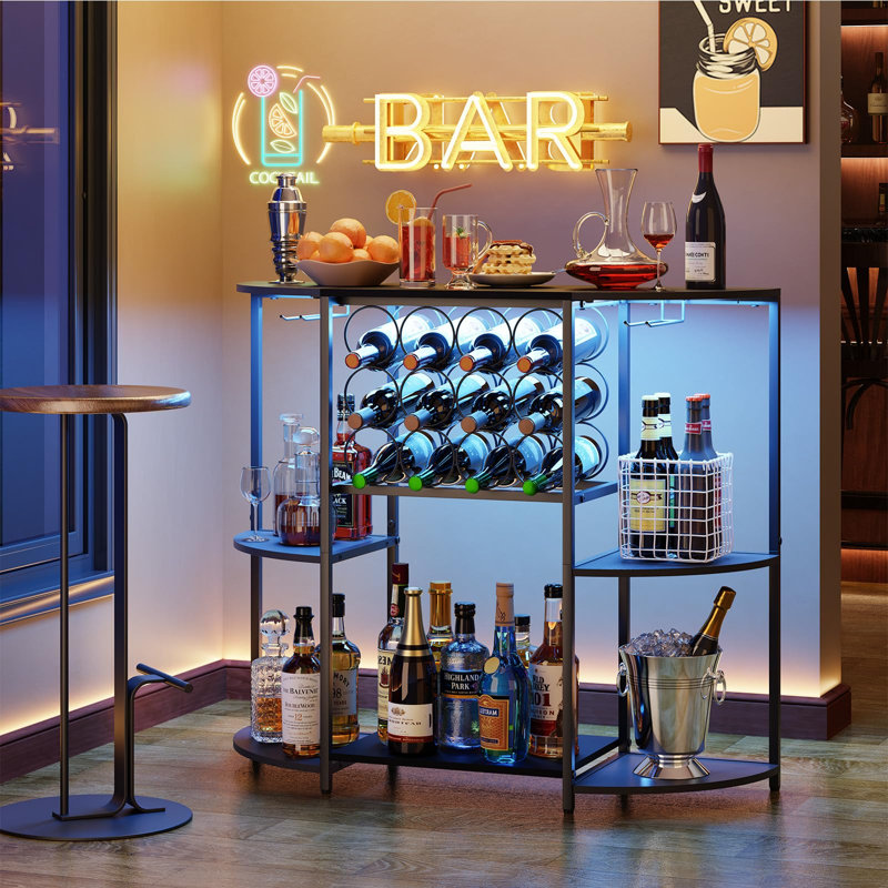 Bar à vin avec lumières DEL