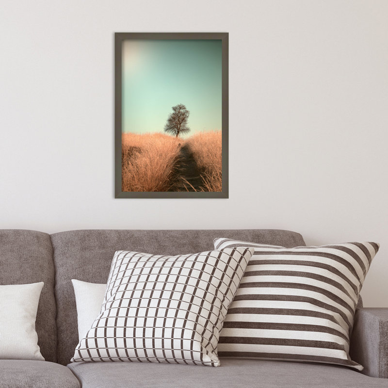 Grass And Path by Jaap Van Den, 15" W x 21" H, Gray