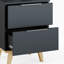 Cadee 46cm W Manufactured Wood Bedside Table