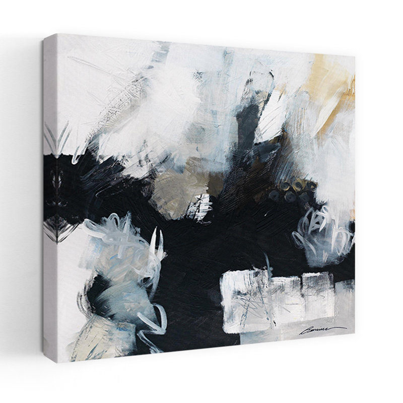 «Brown Eyes Again», art contemporain abstrait, H 18 po x l 18 po