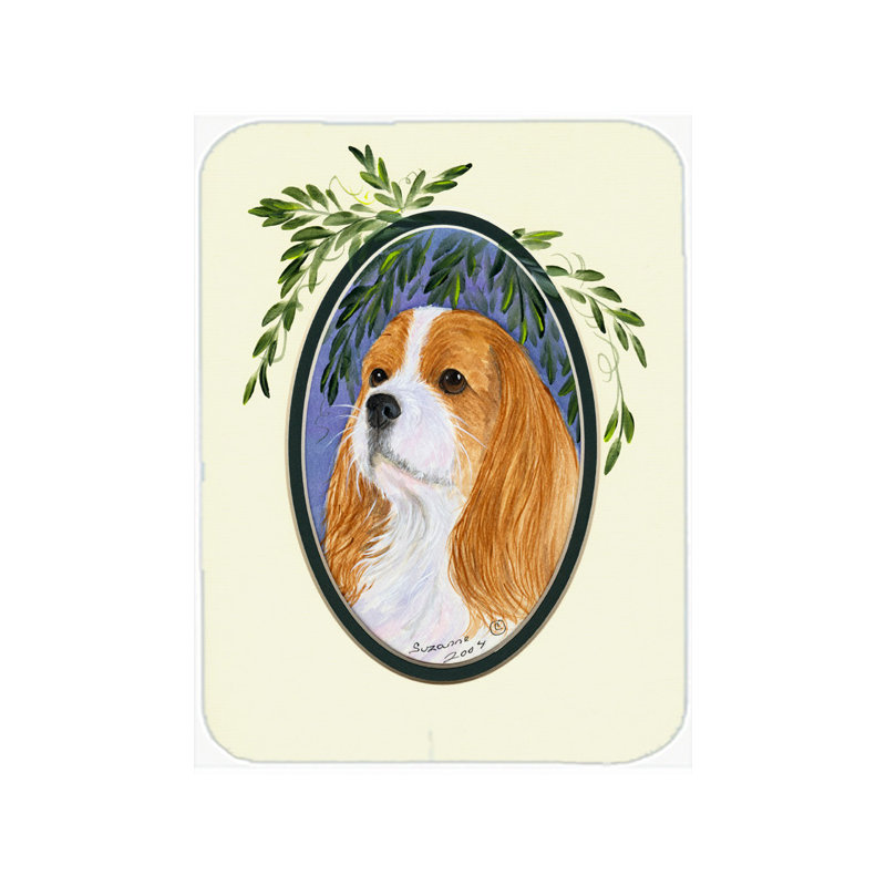 Planche à découper en verre east urban home cavalier épagneul