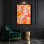 Abstrait aquarelle 17, art sur toile orange-1719711756